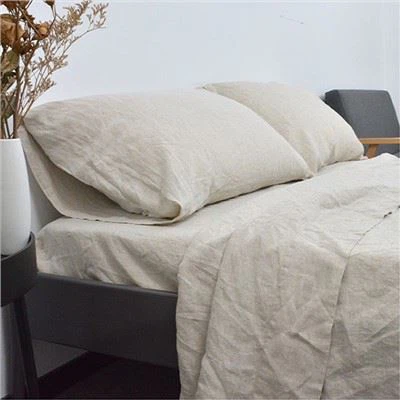 Комплект простирадл із льону та бавовни